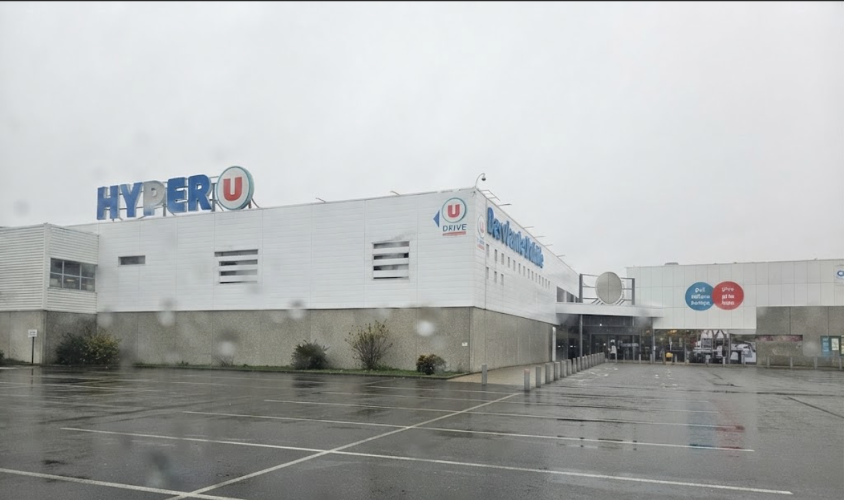 Super U supermarket haul and grocery cart in France